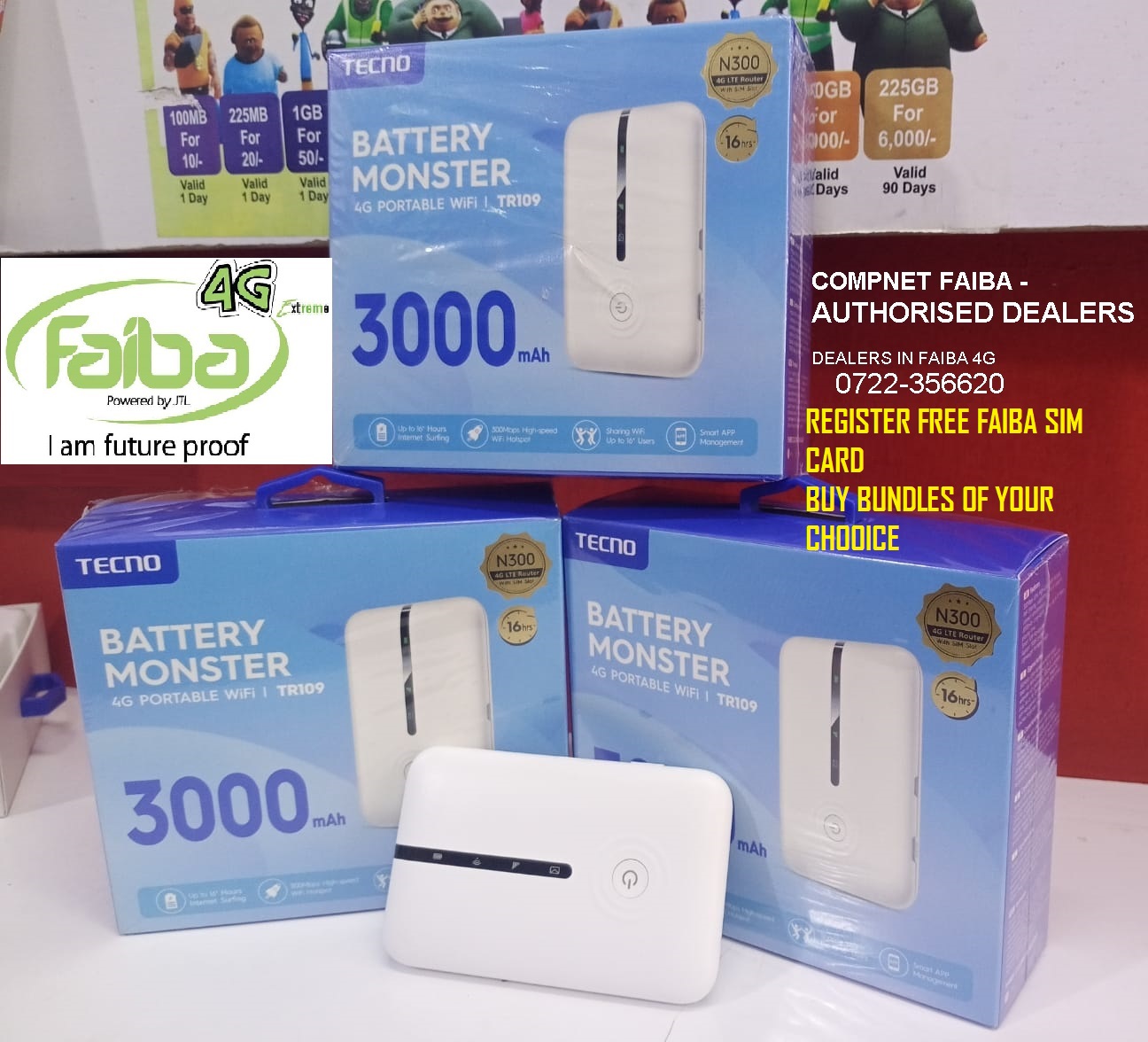 Tecno 4G Portable WiFi TR109