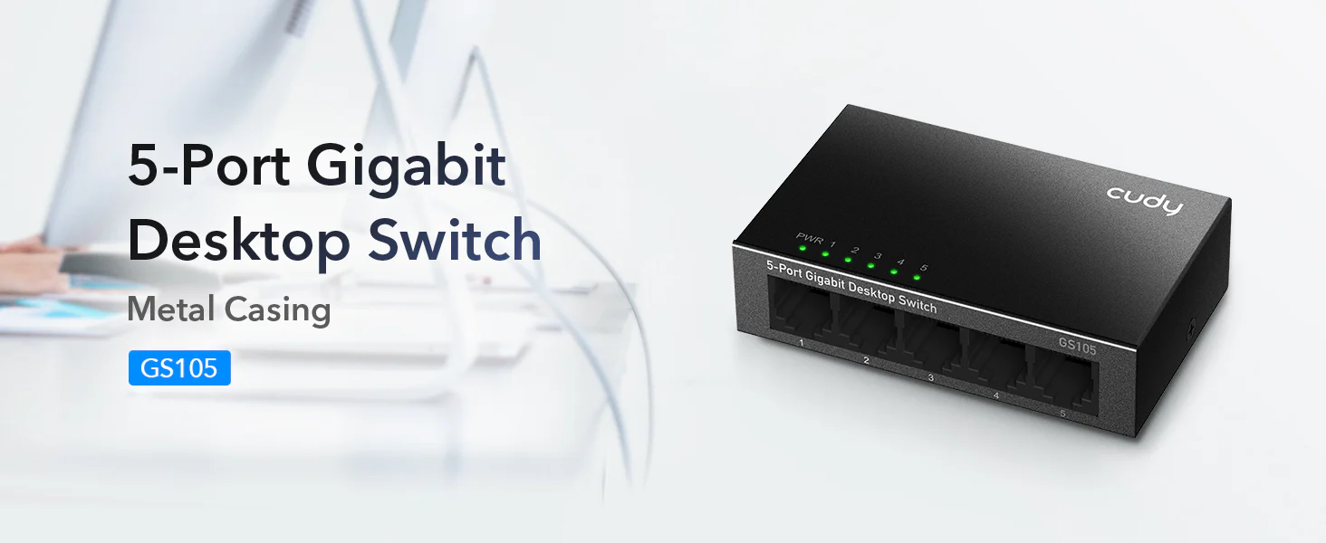 Cudy GS105 5-Port Gigabit Unmanaged Switch